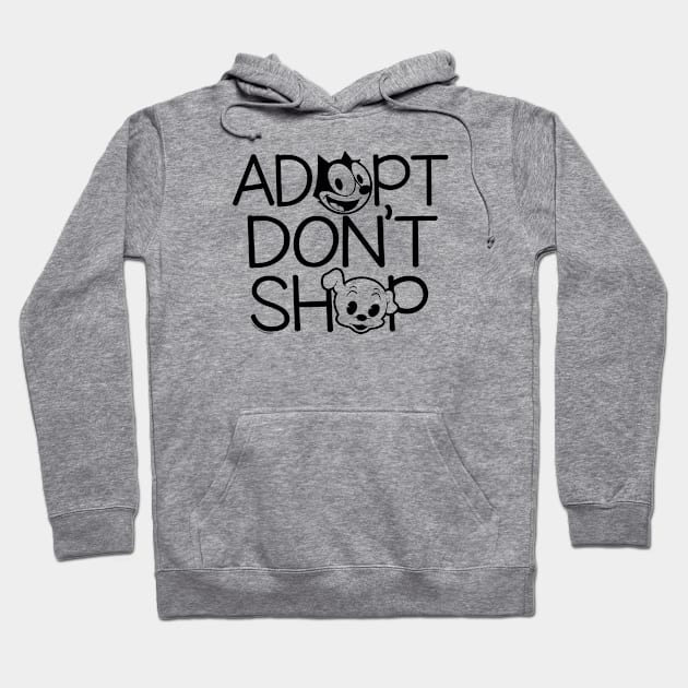 FELIX THE CAT - adopt don't shop Hoodie by ROBZILLA